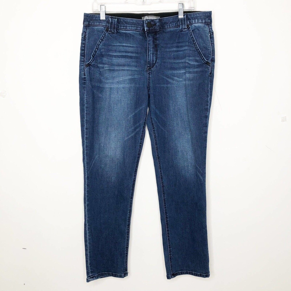 Democracy AB Technology Trouser Crop Straight Leg Jeans size 12